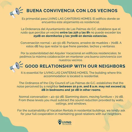 Апартаменты Living Canteras Homes - Bright Beachfront